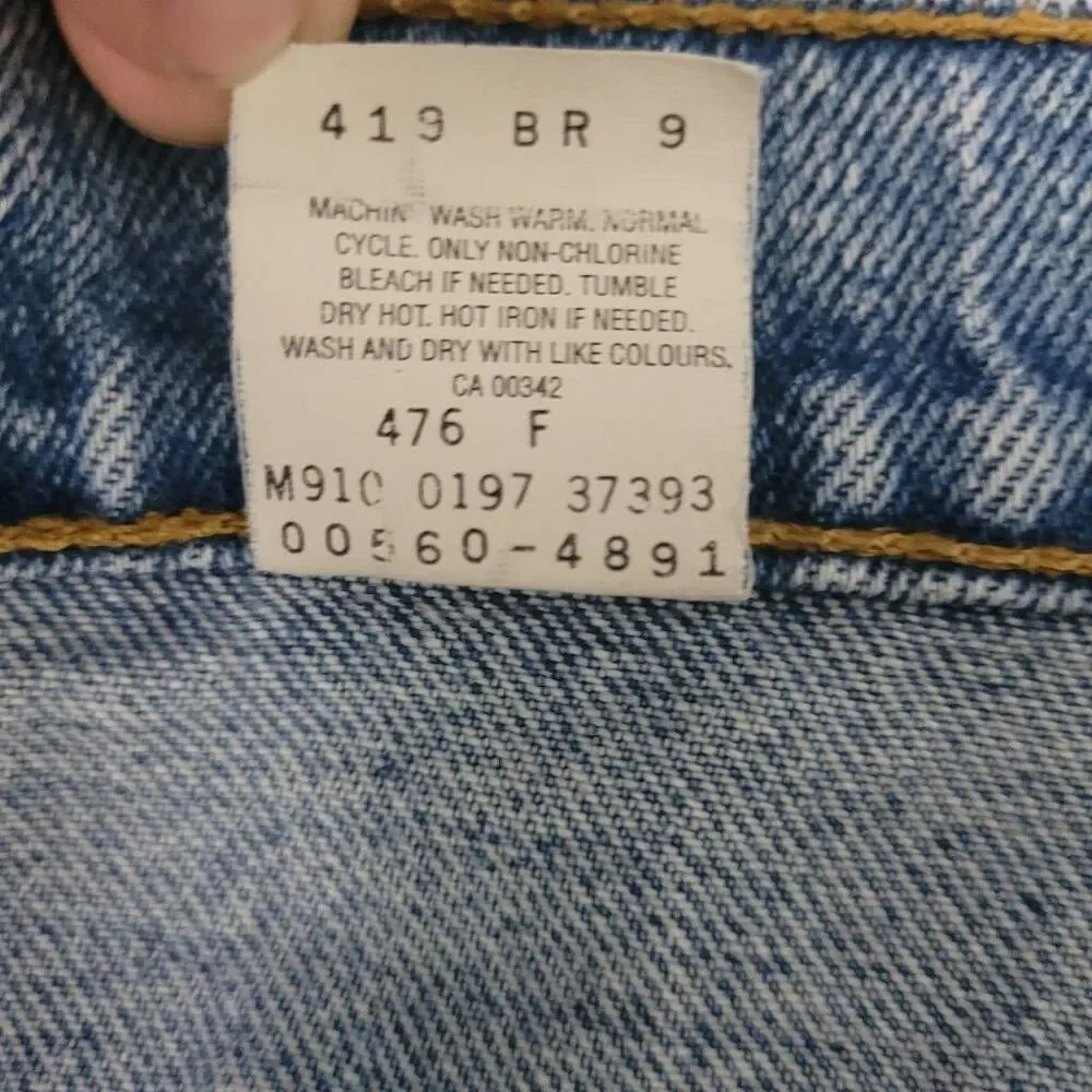 Vintage 90s Levi's 560 Loose Fit Tapered‎ Leg Denim Jeans Sz 38x28.5 Light Wash